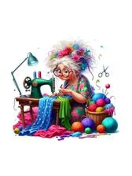 Hoonjiin Алмазная мозаика для взрослых, 5D DIY картина "Швейная машинка бабушки", круглые стразы, 40x40см