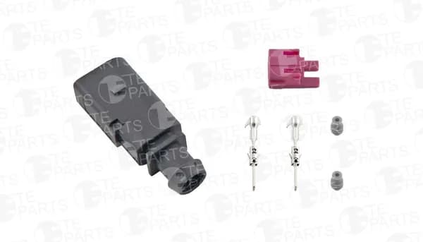 Разъём 2х контактный (комплектация: 2-pin, 2 уплотнения, фиксатор) 7748027 TE PARTS