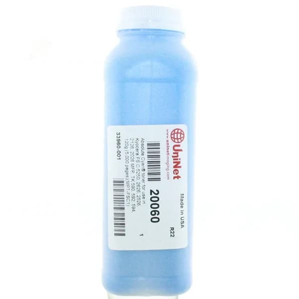 Тонер голубой (Cyan) для Kyocera TK-590 TK-592 FS-C5250 FS C2026 FS C2126 FS C2526 FS C2626 ECOSYS M6526 M6026 P6026 120 г. Uninet USA