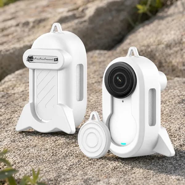 Чехол для экшн-камеры Insta360 GO3S и GO3 из силикона белого цвета