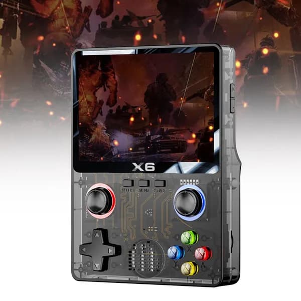Портативная игровая консоль X6 с 3,5-дюймовым IPS-экраном и 11 эмуляторами