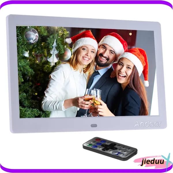 Andoer 10" LED фоторамка с пультом, поддержка MP3 и MP4, для наслаждения музыкой и видео