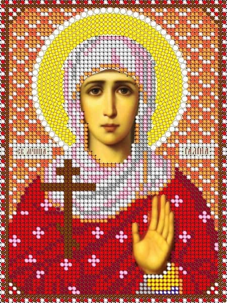 Схема для вышивания бисером Светлица (без бисера), икона "Св. Галина" 12*16см