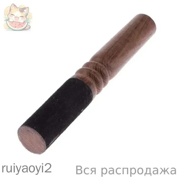 Деревянный стик для тибетской поющей чаши, аксессуар для медитации, диаметр 3.5 см, длина 18 см, ручная работа, для буддизма