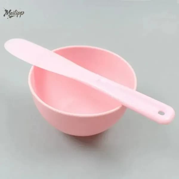 Силиконовая чаша и пластиковый шпатель для альгинатных масок
