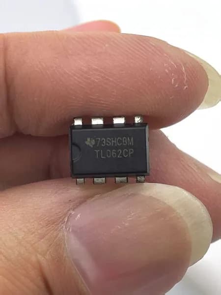 Операционный усилитель TL062CP, 2 канала, JFET, низкое потребление, 200мкА, DIP-8, 10 шт