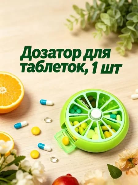 Портативная таблетница на 7 дней, водонепроницаемая, прозрачные отделения, для путешествий, 1 шт
