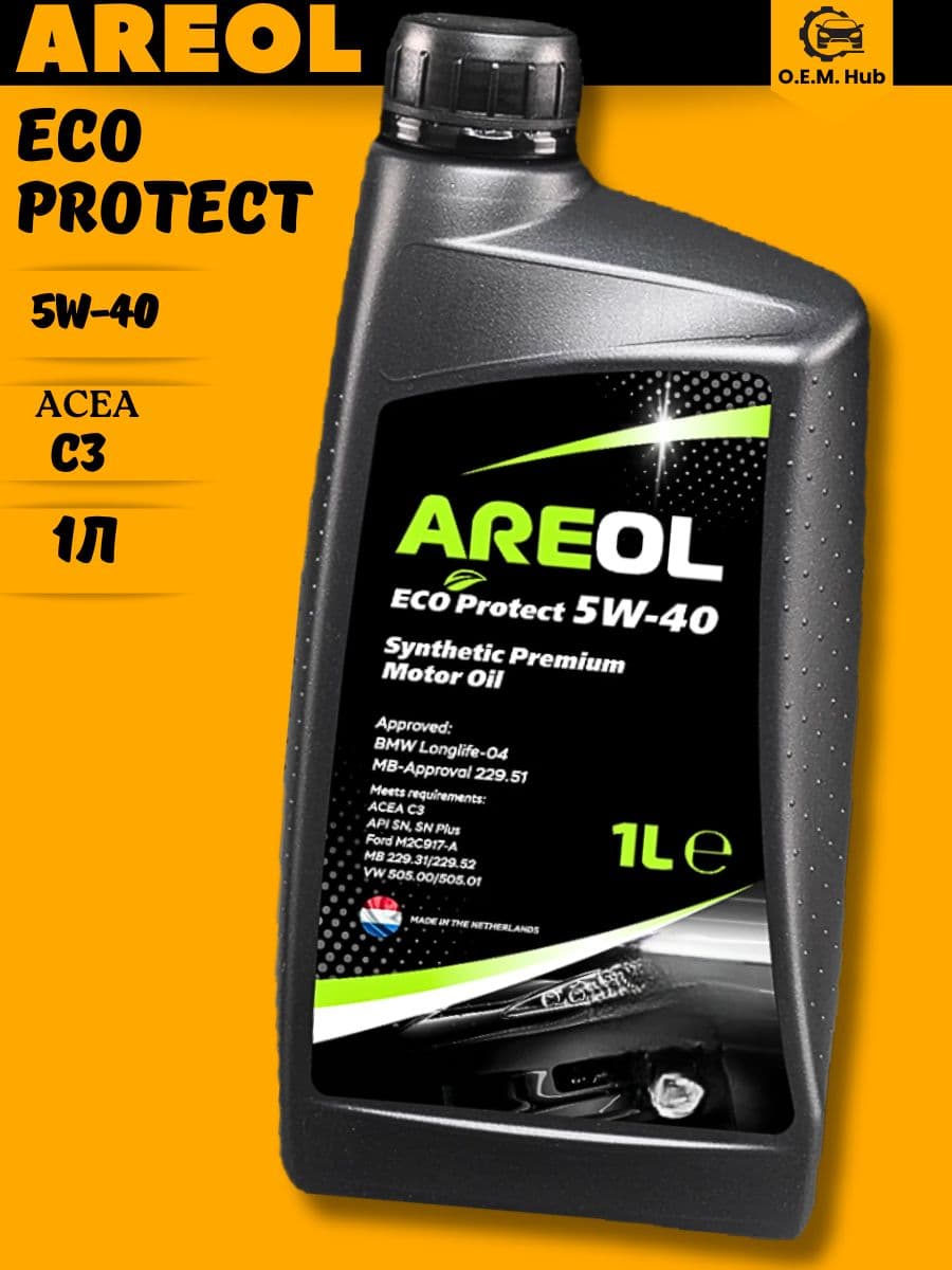 AREOL 5W-40 Масло моторное, Синтетическое, 1 л