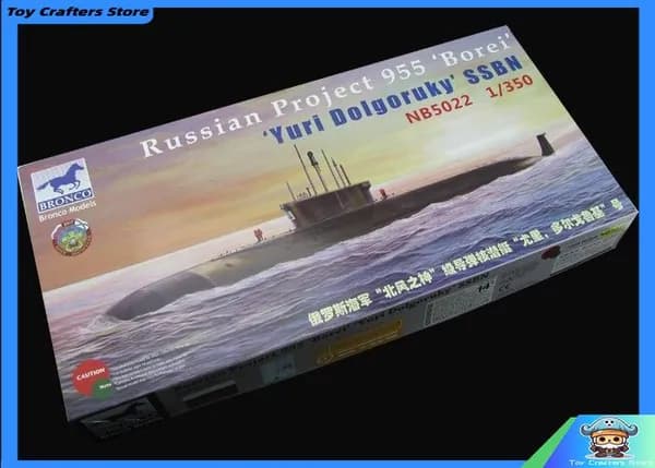 Российский проект 955 Борей Юрий Долгорукий SSBN Модель подводной лодки
