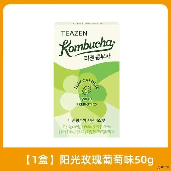 TEAZEN Kombucha Комбуча со вкусом винограда и пробиотиками, 50 г (5 г*10 шт)