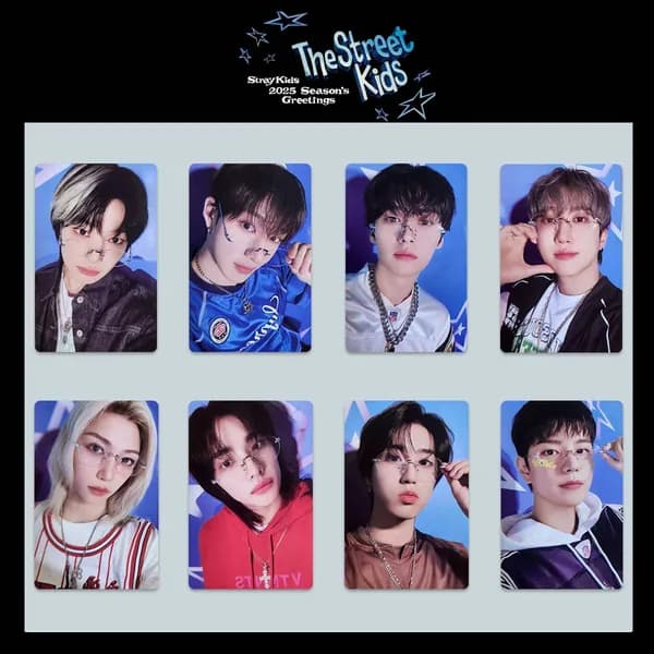STRAY KIDS Карточки Straykids Коллекционная карточка карты 5.4*8.6cm 8 шт