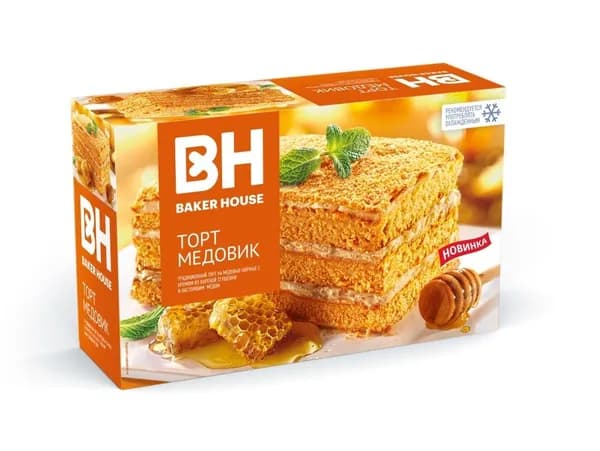 Торт бисквитный Baker House Медовик, 350 г