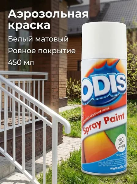 Аэрозольная краска для декора и мебели быстросохнущая + перчатки в комплекте