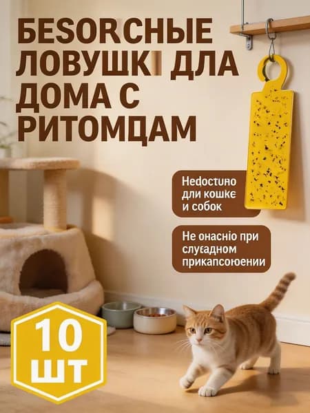 Желтые клеевые ловушки для насекомых от мух и мошек, 10 шт. Набор для дачи и комнатных растений, безопасные липучки для цветов без запаха