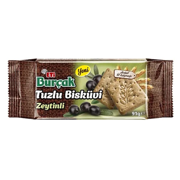 Eti Burcak Salted Olive Biscuits 91 G - Печенье