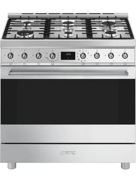 Плита комбинированная Smeg C9GMX2, нержавеющая сталь