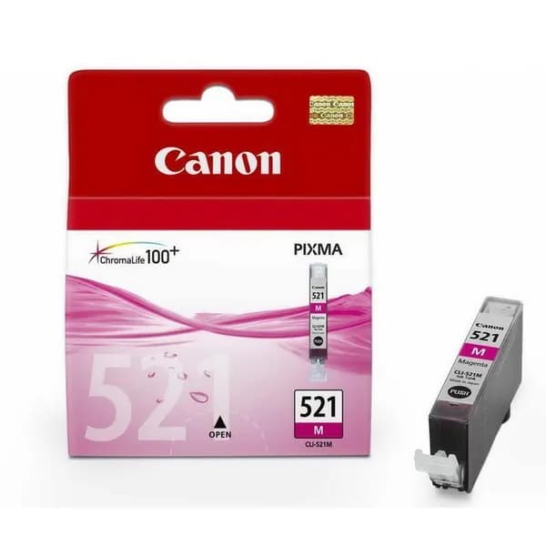 Картридж Canon CLI-521 M, Magenta/пурпурный, оригинал (2935B004)