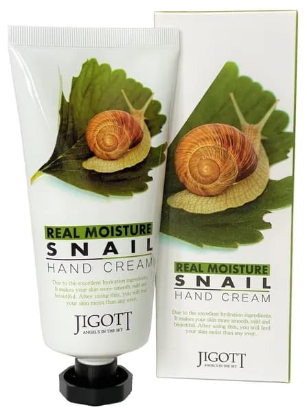 Крем для рук JIGOTT Real Moisture Snail Hand Cream с муцином улитки, 100 мл.
