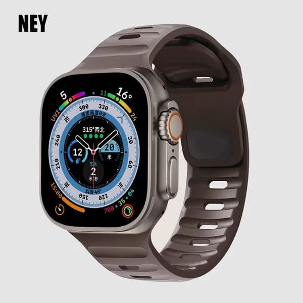 Спортивный ремешок для Apple Watch ремешок Ultra-2 49 мм 45 мм 40 мм 44 мм 41 мм 42 44 45 мм Силиконовый браслет iWatch Series 9 8 7 6 SE 5 4 3. Часы для бега, цифровые часы, умные часы