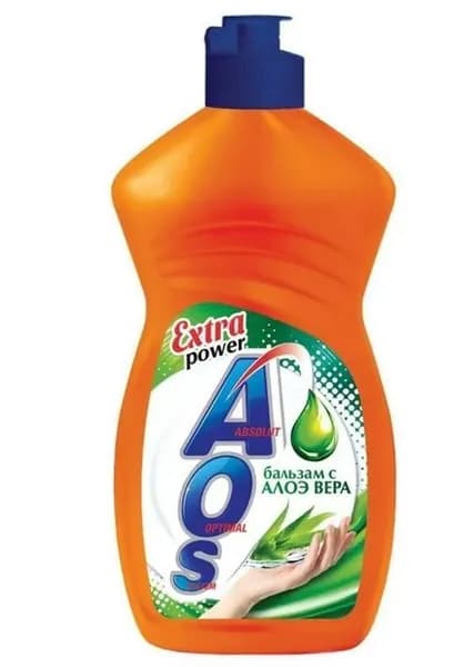 Aos Средство для мытья посуды Алоэ вера Extra Power, 450 мл
