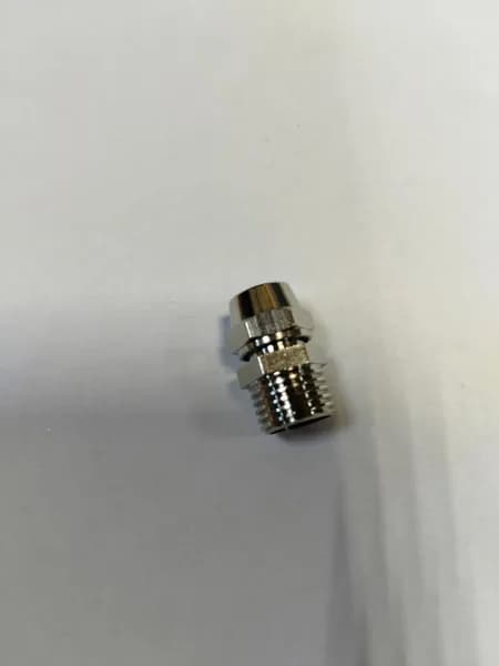 Фитинг металл прямой гайка 8mm-1/4 переходник, для пластиковых трубок
