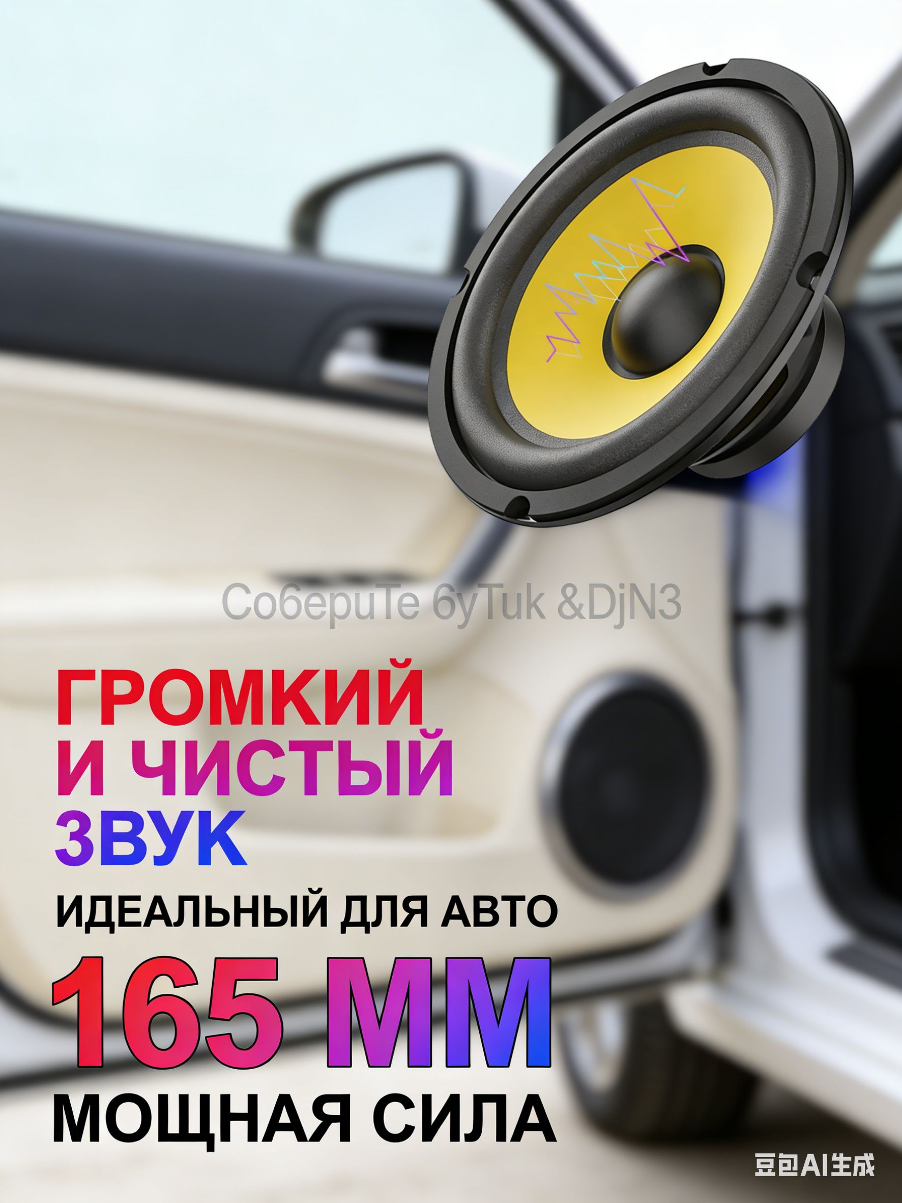 Сабвуфер автомобильный, 16 см (6 дюйм.)