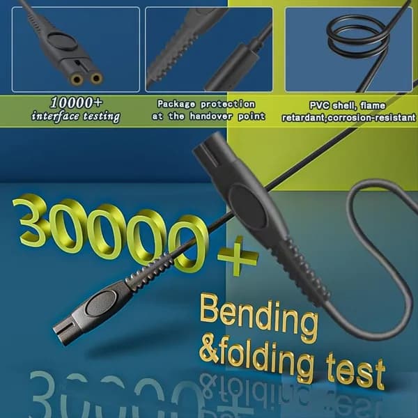 Зарядный кабель для электробритвы/триммера 5 В 1 А USB (черный)