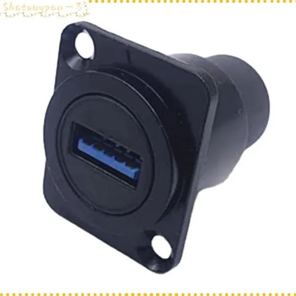 Разъем USB для монтажа на панели Черная оболочка