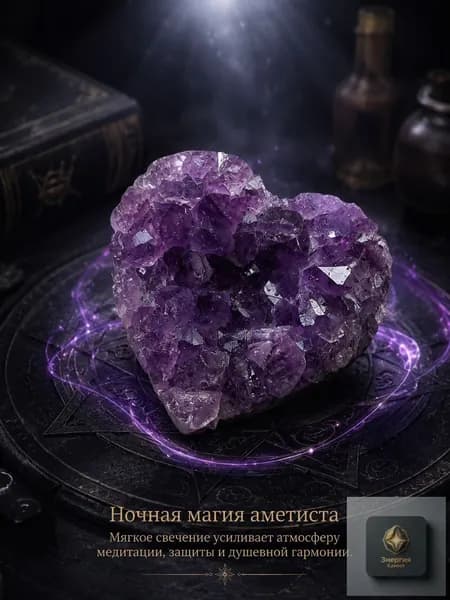 талисман Оберег/Украшения из натурального аметиста
