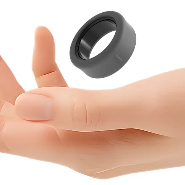 Чехол для умного кольца Oura Ring 5 из силикона, серый, размер S