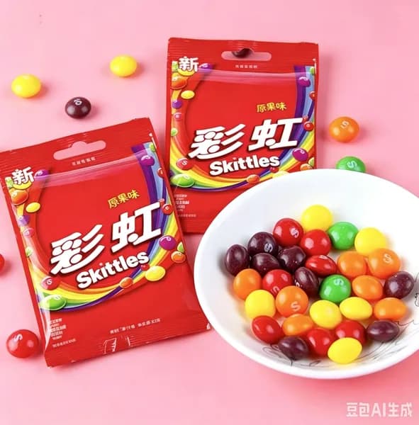 Сладости Skittles с необычным сочетанием цветов и фруктов в удобной упаковке