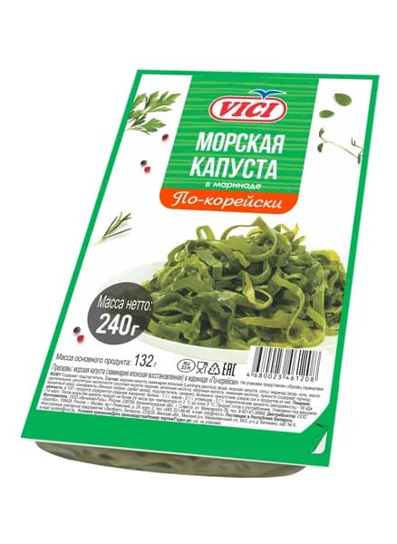 Салат из морской капусты с морковью по-корейски  240 г, VICI