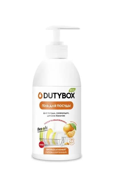 Средство для посуды "Dutybox" "Мандарин" гель 500мл