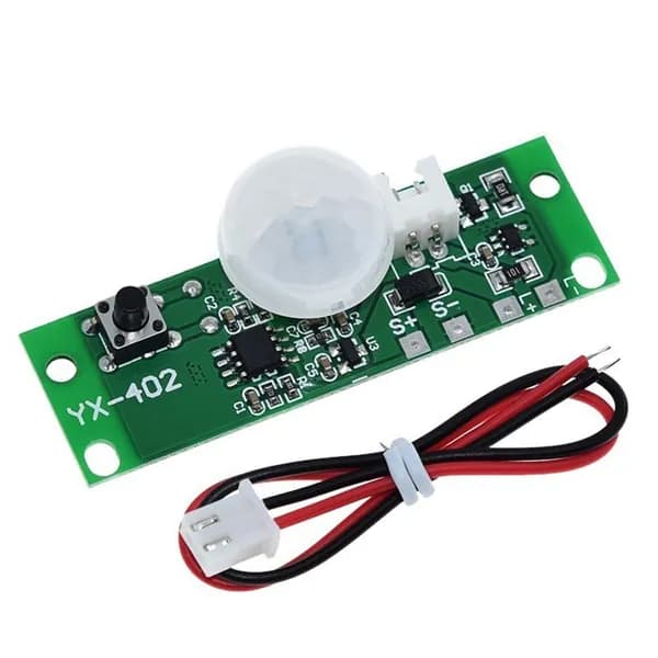 Контроллер солнечной лампы 3.7V, плата управления с ИК-датчиком движения и автоматическим ночным включением / модуль для садовых и уличных фонарей