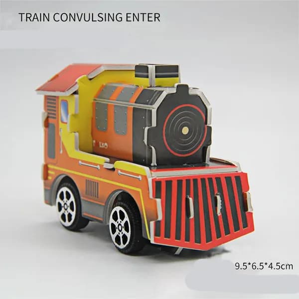 Трехмерная головоломка 3D автомобиль из бумаги, DIY развивающая игрушка для детей