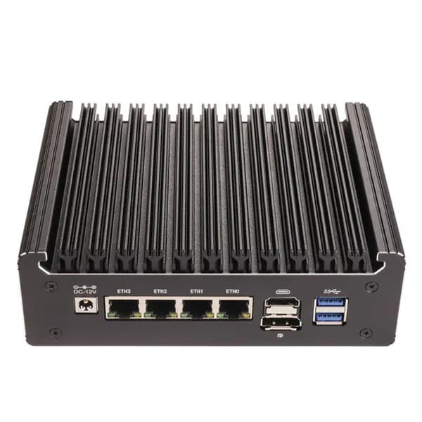 Мини-ПК Intel Alder Lake-N95 мини ПК (Intel N95, RAM Отсутствует, Intel Graphics, Windows 11 Pro), 中国, черный