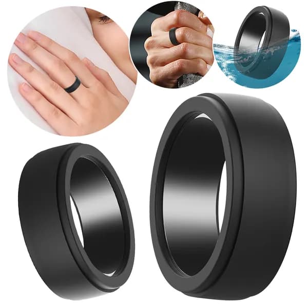 Силиконовый чехол для Oura Ring Gen 3, чёрный, размер S (6 9)