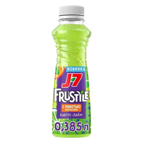 Напиток сокосодержащий J7 Frustyle кактус-лайм 385 мл