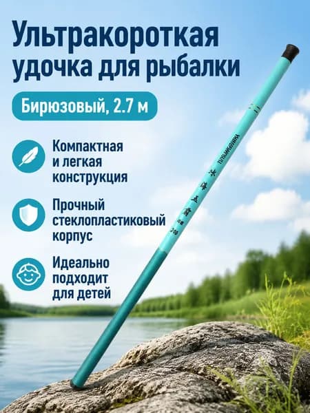 Удилище, рабочая длина:  270 см , до 80 гр
