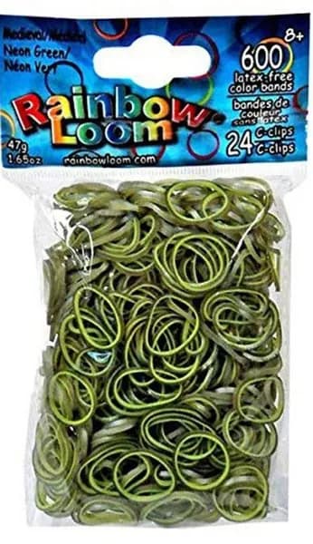 Резинки RAINBOW LOOM Неон. Зел. Среднев. Medieval NeonGreen B0111