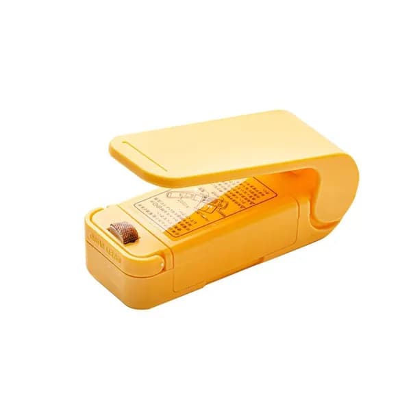 Мини запайщик пакетов ручной портативный для кухни, light yellow