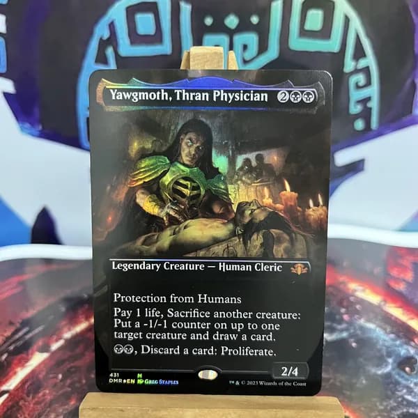 Магия сбора прокси-карт MTG PROXY CARDSВысококачественные нефольговые карты Yawgmoth, Thran Physician DMR #431 foil