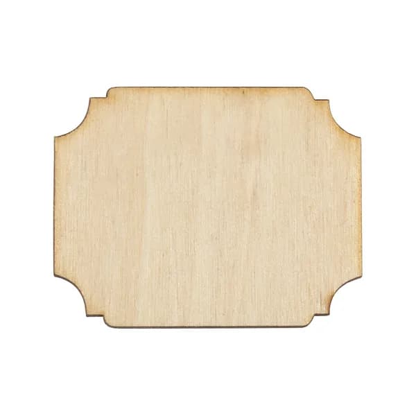 Деревянные заготовки для творчества Шильдик 3,5x4 см, 2 шт, Astra&Craft