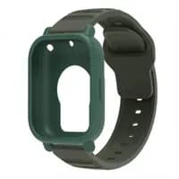 Силиконовый ремешок + защитный чехол, подходит для Redmi Watch 5 Active, рисунок в виде рисовых зерен, откидной, спортивный ремешок
