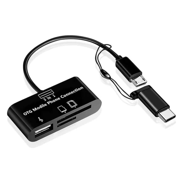 Адаптер для чтения карт памяти Type C к Micro USB SD TF для Macbook Chromebook 8 Примечание,Компьютерное охлаждение и другие запасные части
