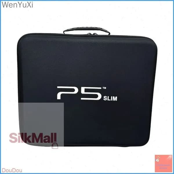 Кейс для консоли Sony Playstation 5 Slim чехол для приставки PS5 slim сумка для геймпадов и аксессуаров ПС5 слим, черная