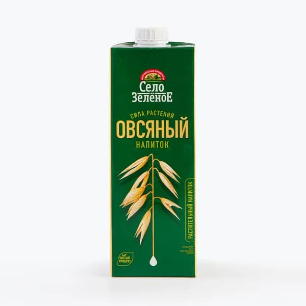 Напиток овсяный ультрапастеризованный 1,8%, 1 л, Село Зеленое
