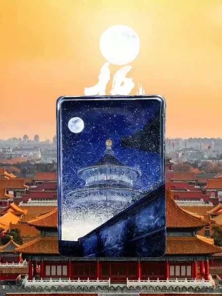 Магнитные наклейки для холодильника, китайские пекинские культурно-творческие сувениры