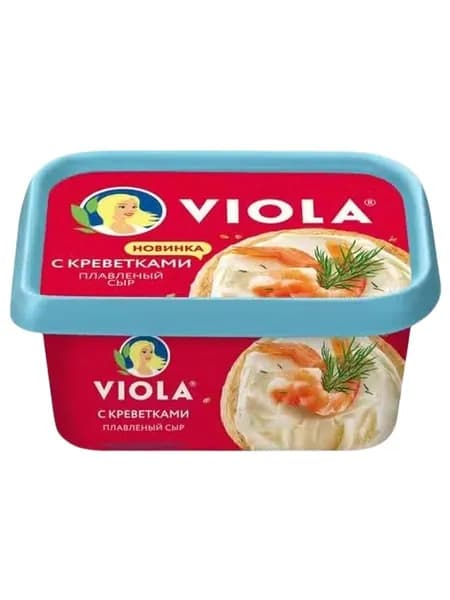 Сыр плавленый Viola с креветками 35% 400 г