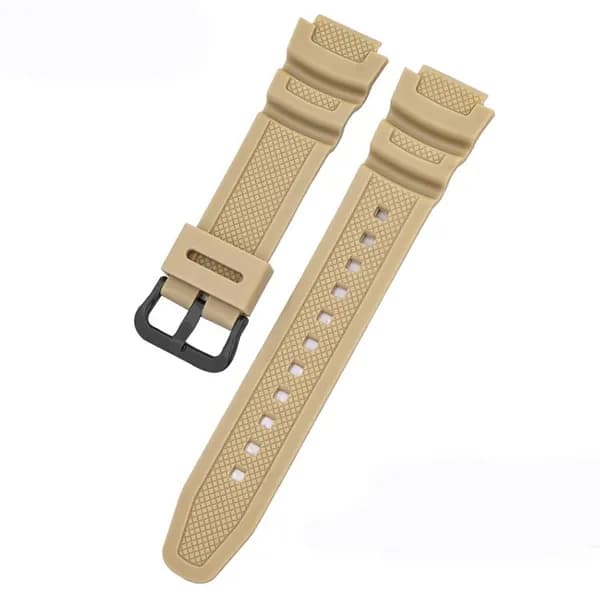 Ремешок для часов 18 мм для CASIO AE1200 / 1300 / 1000 W-219, силиконовая резина WatchBand
